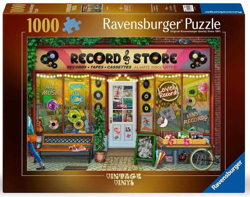 Vintage Vinyl 1000-Piece Jigsaw Puzzle from Ravensburger 20 CW-15763