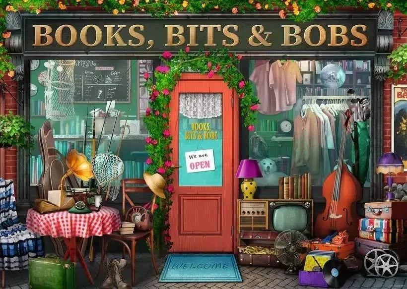 Books, Bits, & Bobsl 1000-Piece Jigsaw Puzzle from Ravensburger 20 CW-15764