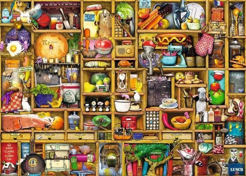 The Kitchen Cupboard 1000-Piece Jigsaw Puzzle from Ravensburger 20 CW-15769