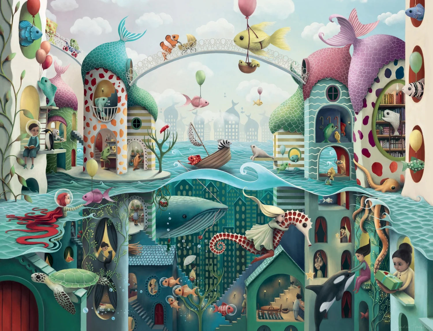 If Fish Could Walk 2000-Piece Jigsaw Puzzle from Ravensburger 20 CW-15804_afef3c83-f3fe-493a-bf30-c83fe8673a62