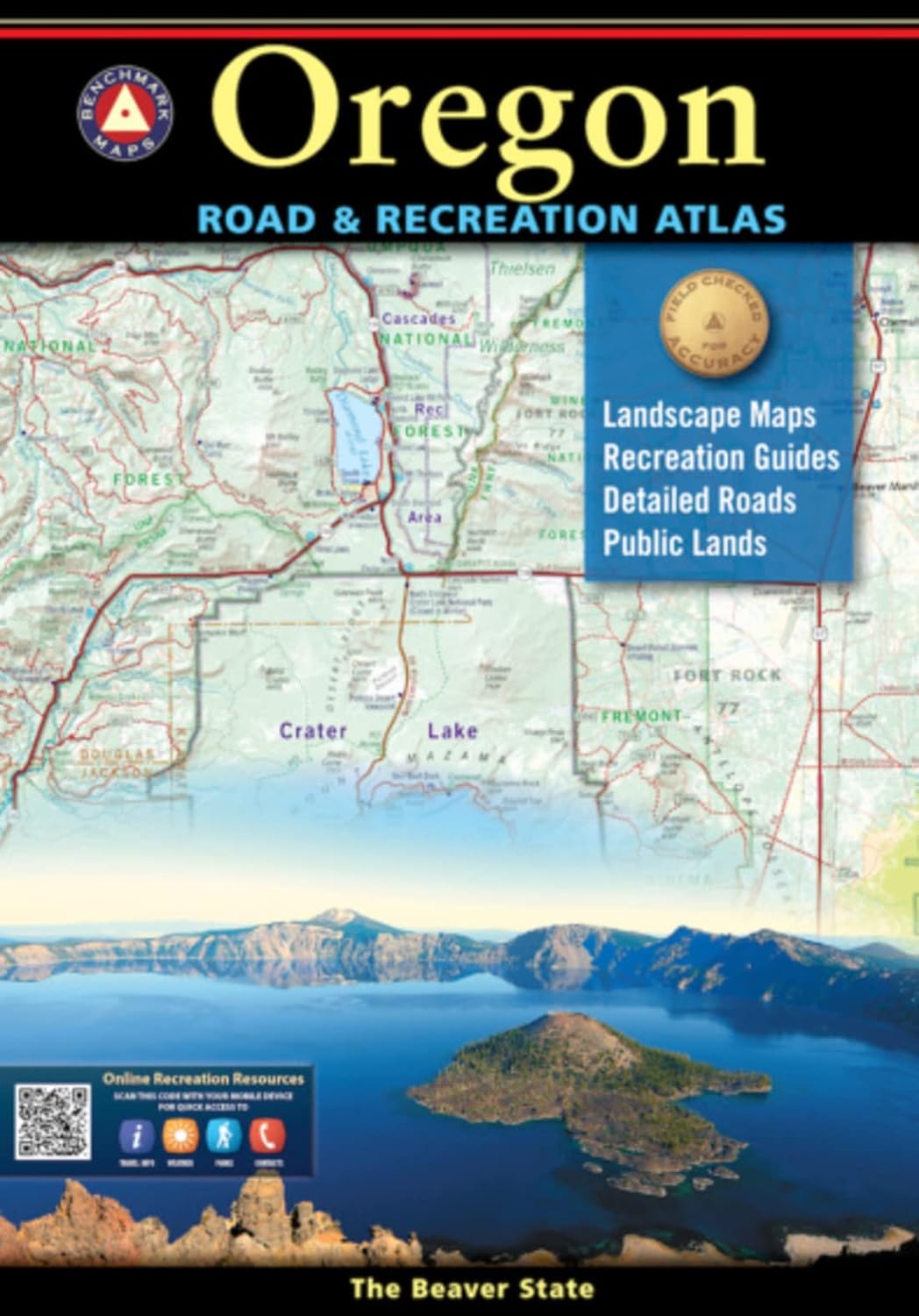 Oregon Road & Recreation Atlas -Benchmark Maps FL172121