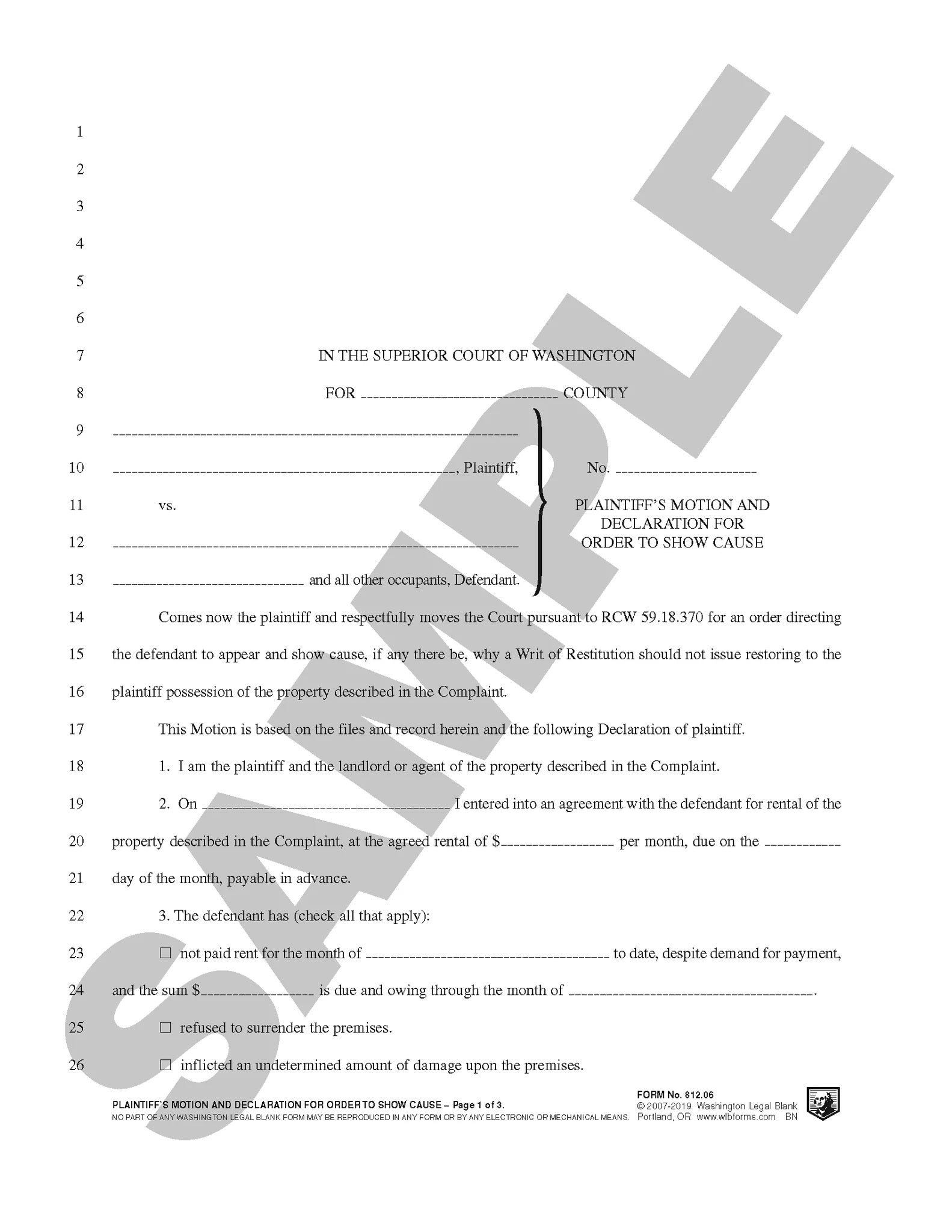 812.06 Order To Show Cause FL175296