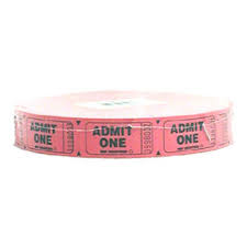 Ticket Single Red Tickets JB-10301
