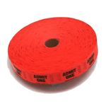 Ticket Single Red Tickets JB-10301