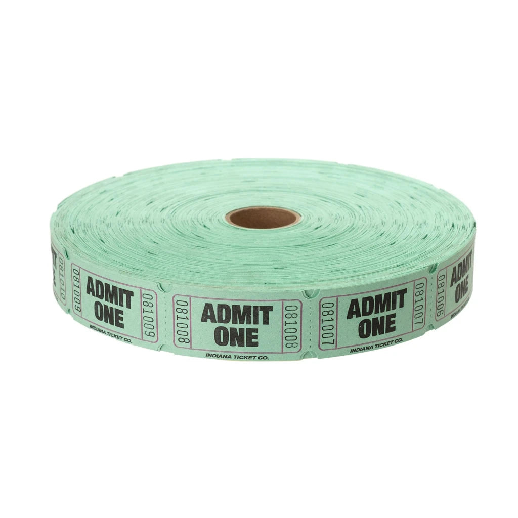 Ticket Single Green Tickets JB-10302