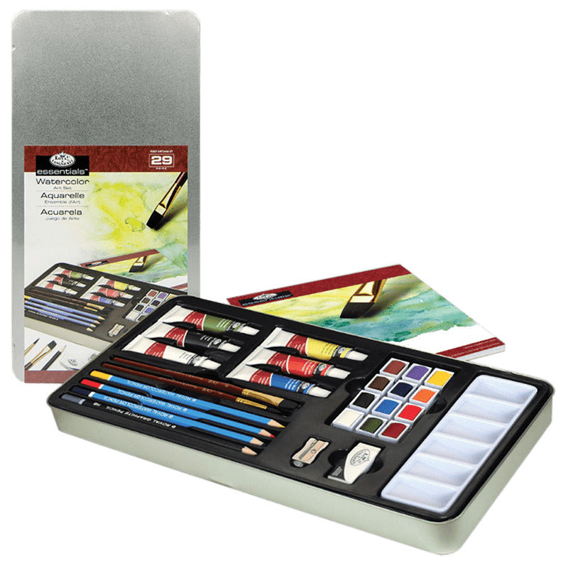 Tin Case Watercolor Art Set Arts & Crafts JB-20314_1