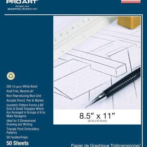 Graph 3D Graph Paper Pad Arts & Crafts JB-20584_6e933e32-8e75-43f4-8646-763d1598fc77