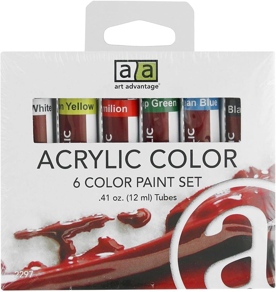 Art Advantage Paint Set Acrylic .41Oz 6 Color Arts & Crafts JB-20586_823c0f82-c1ff-4d15-b2f0-b32e2b977c0c