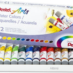Pentel Arts Water Colors, Assorted, 5Ml Tubes, 12 Color Set Arts & Crafts JB-21036_4c185ffc-d747-41f1-8215-ece421272c7c