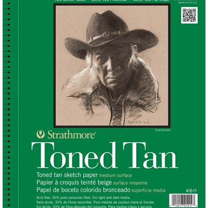 Sketch Pad Toned Tan 11X14 Arts & Crafts JB-22360