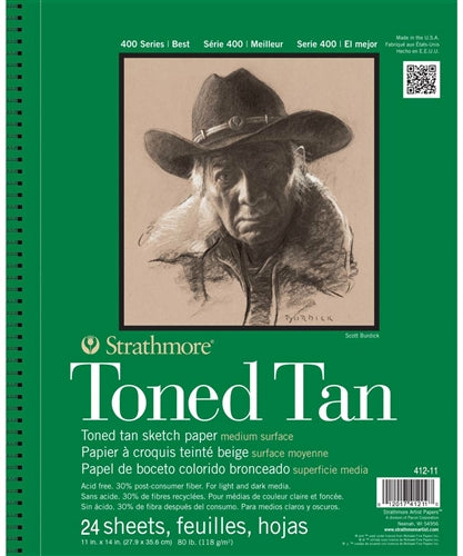 Sketch Pad Toned Tan 11X14 Arts & Crafts JB-22360