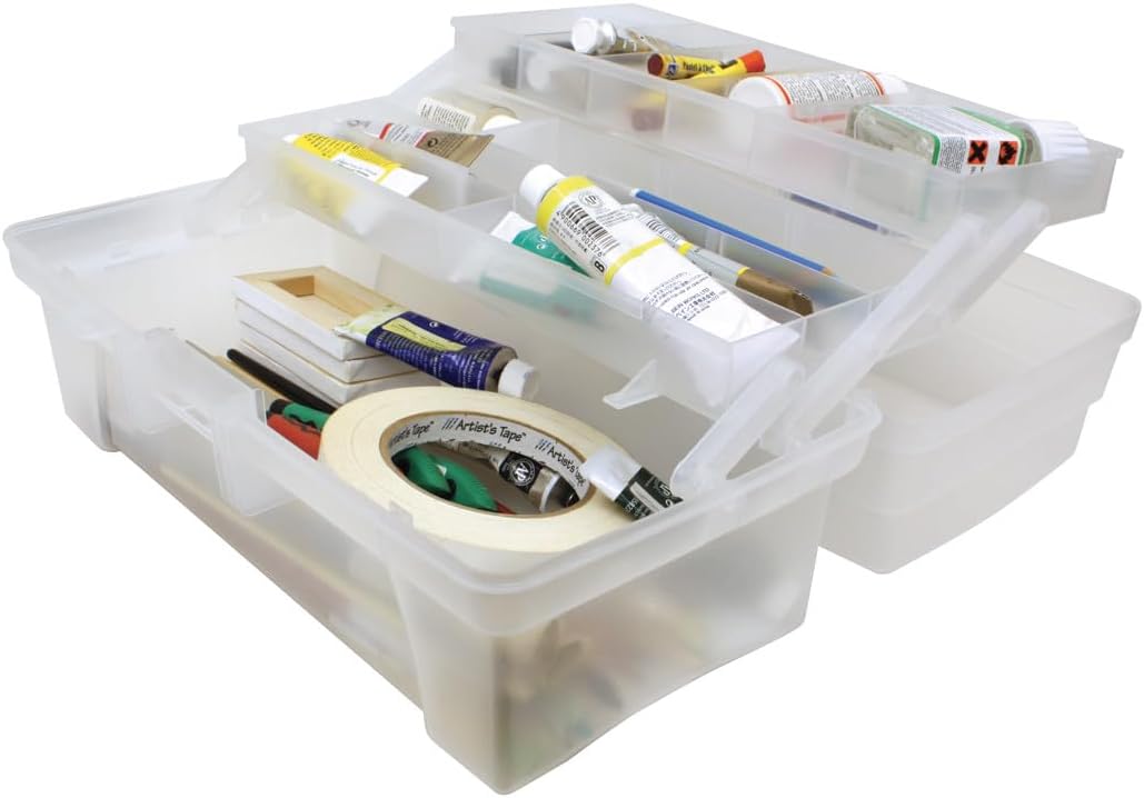 Artist Toolbox 2 Tray Clear Arts & Crafts JB-22363_1
