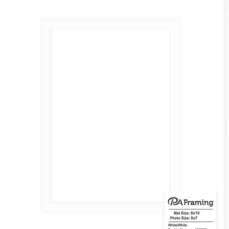8X10 White Mat W/White Core JB-23696