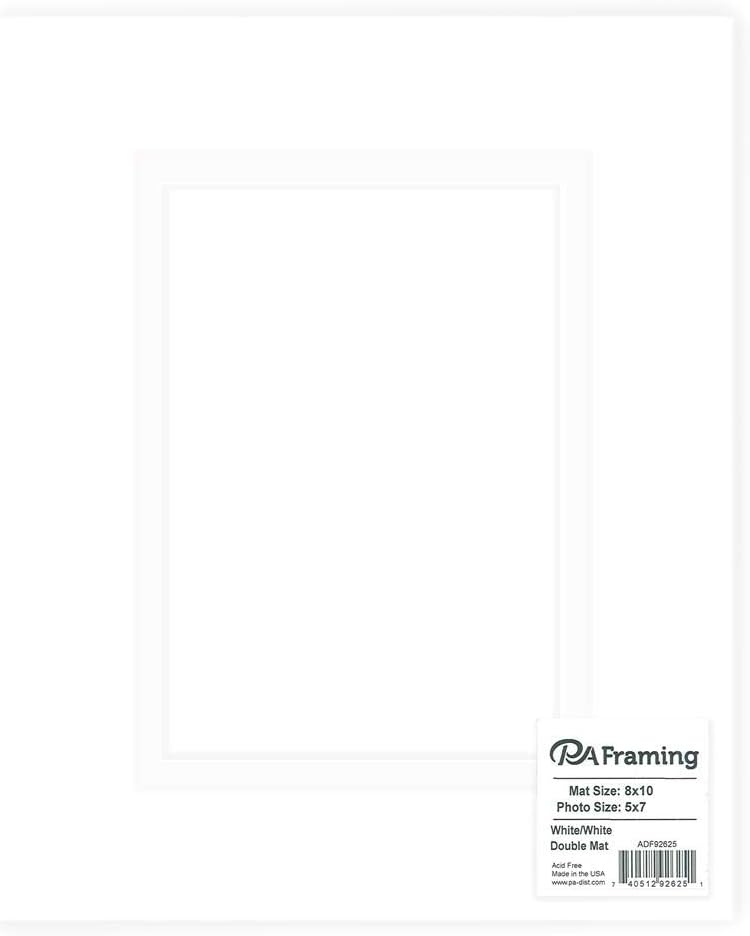8X10 White Mat W/White Core JB-23696