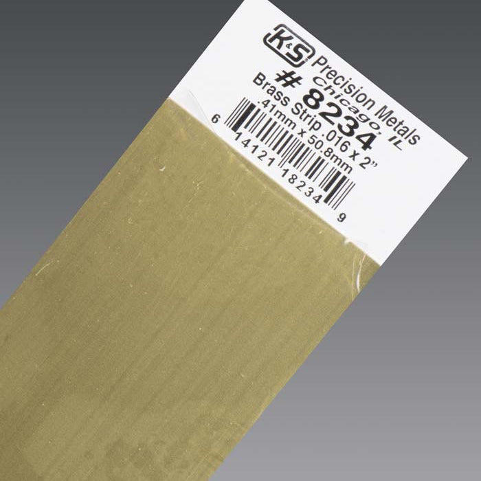 #8234 BRASS STRIPS .016X2" Jerrol's Supplies