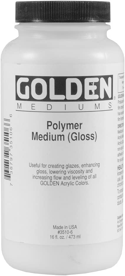 Golden Medium Polymer (Gloss) 16Oz Arts & Crafts JB-25902_2fbac229-2d0c-4b22-99fd-61d0925c8500