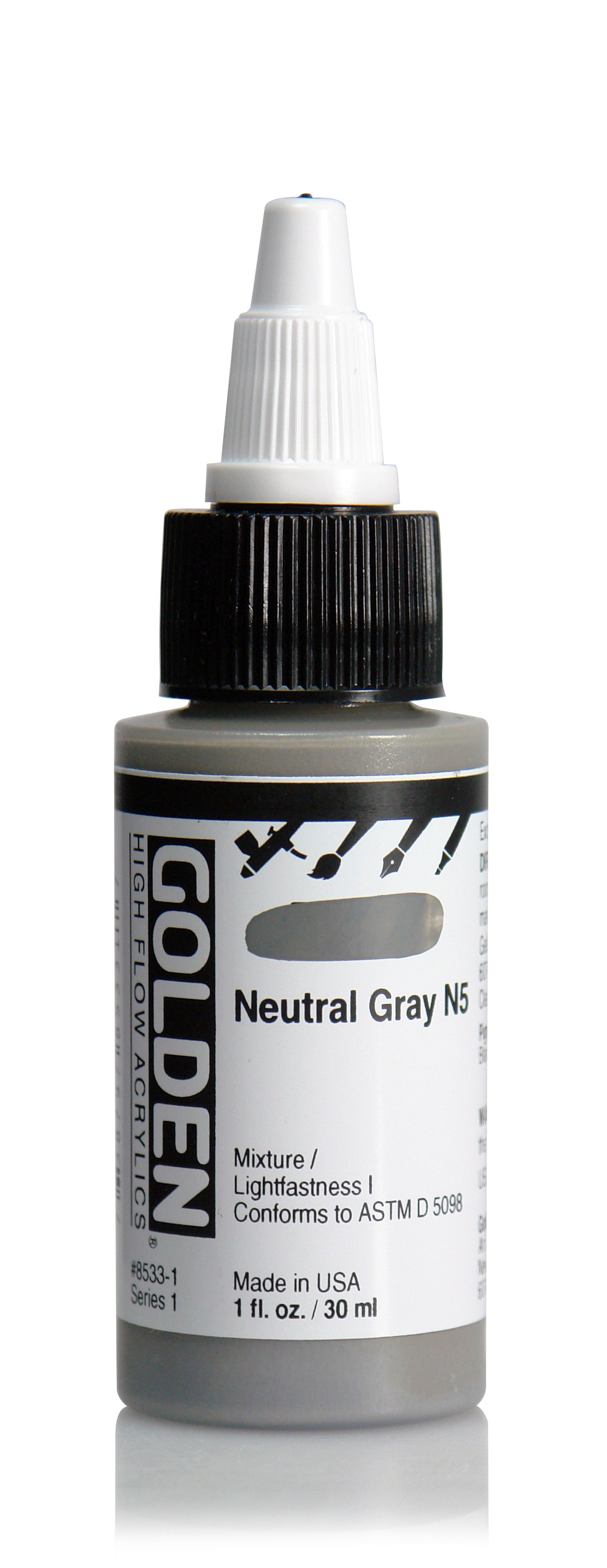 High Flow Acrylic Paint Neutral Gray N5 Arts & Crafts JB-26955_5c44b4fc-aa08-420f-ae86-d96233cb0776
