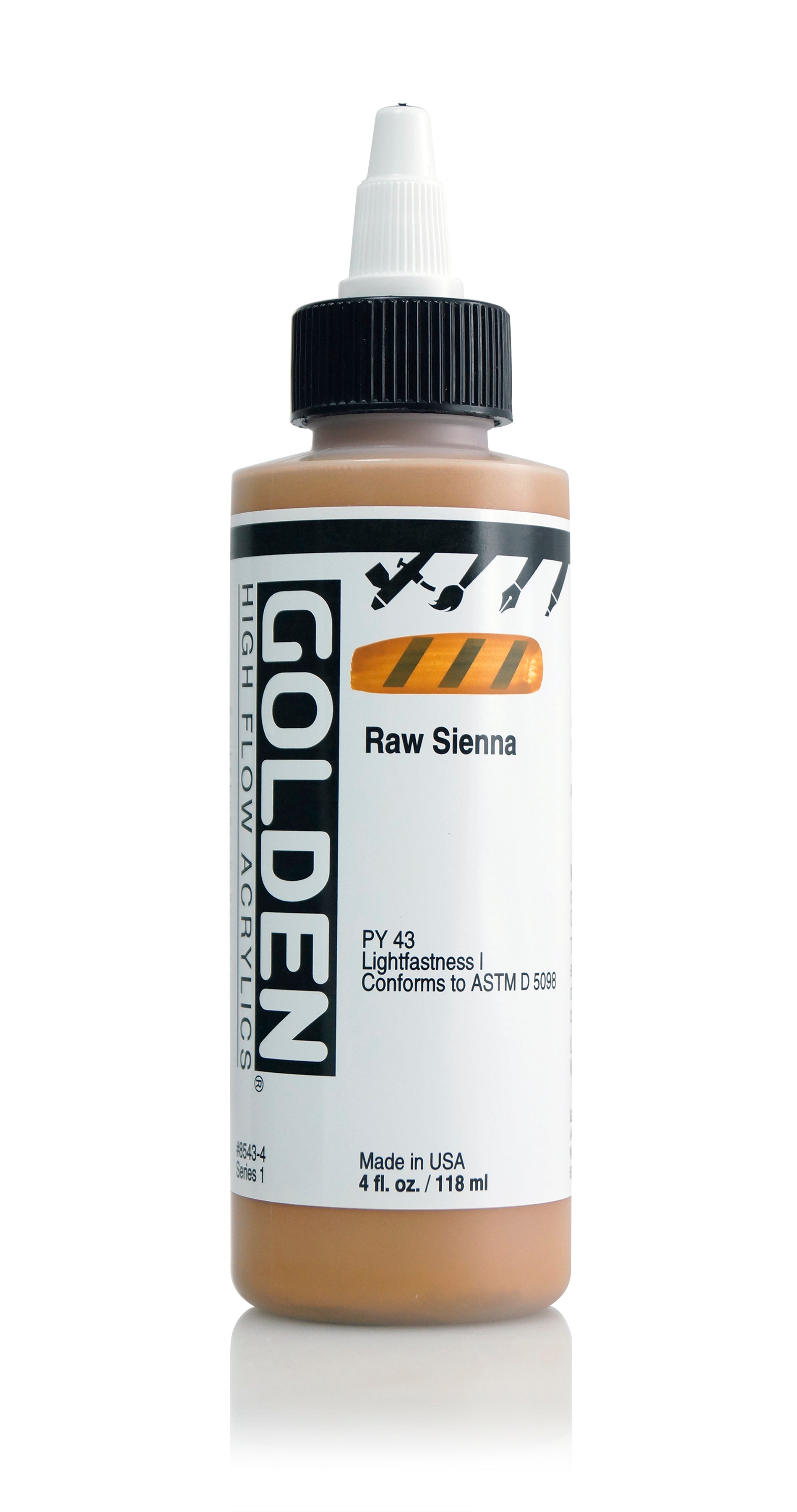 High Flow Acrylic Paint Raw Sienna 4Oz JB-26974_79b5dd34-af37-4157-9bfe-3e60d483c651