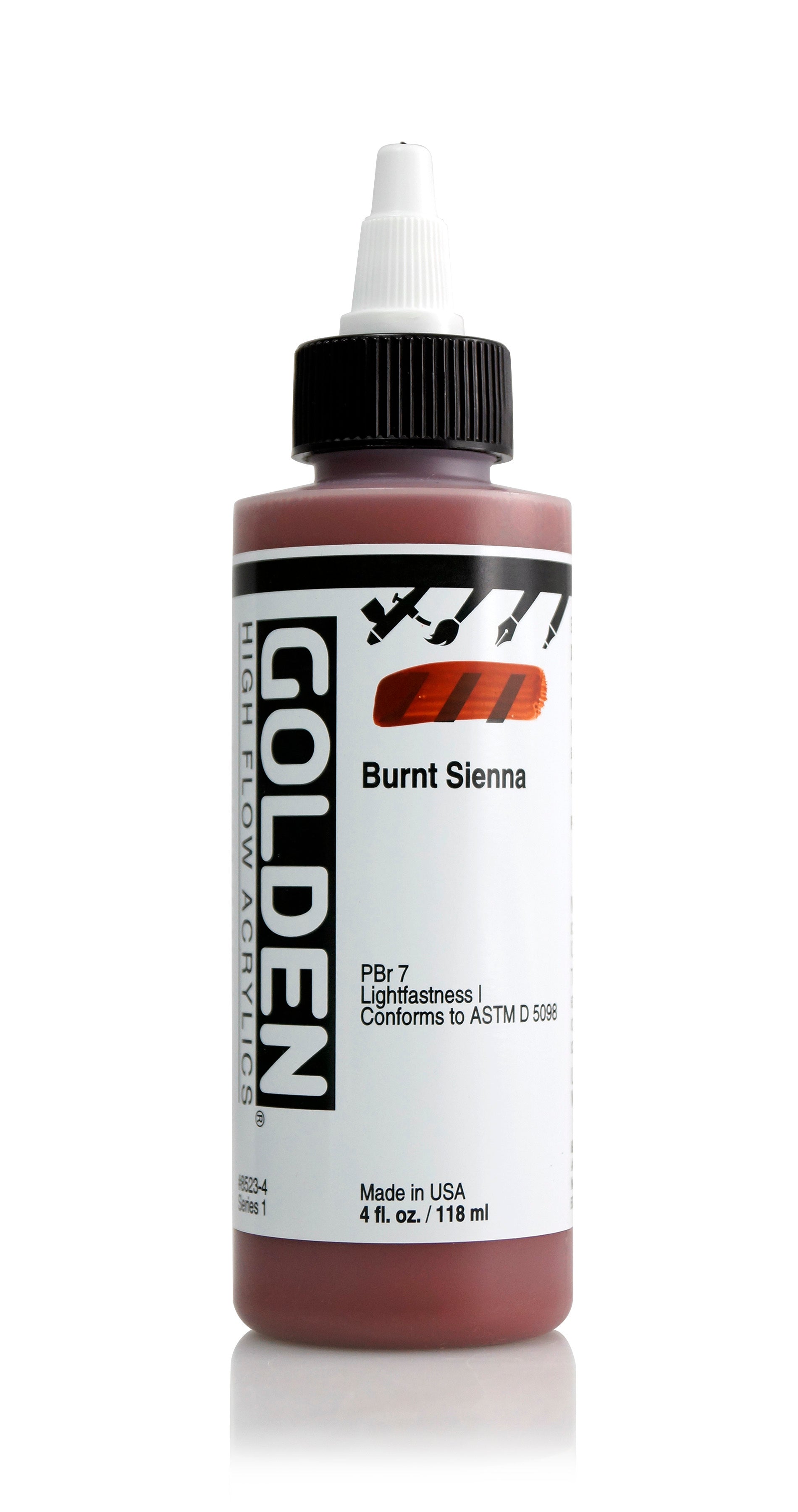 High Flow Acrylic Paint Burnt Sienna 4Oz Arts & Crafts JB-26975_b67b3795-94a0-49fe-b06c-72bf4867fadb