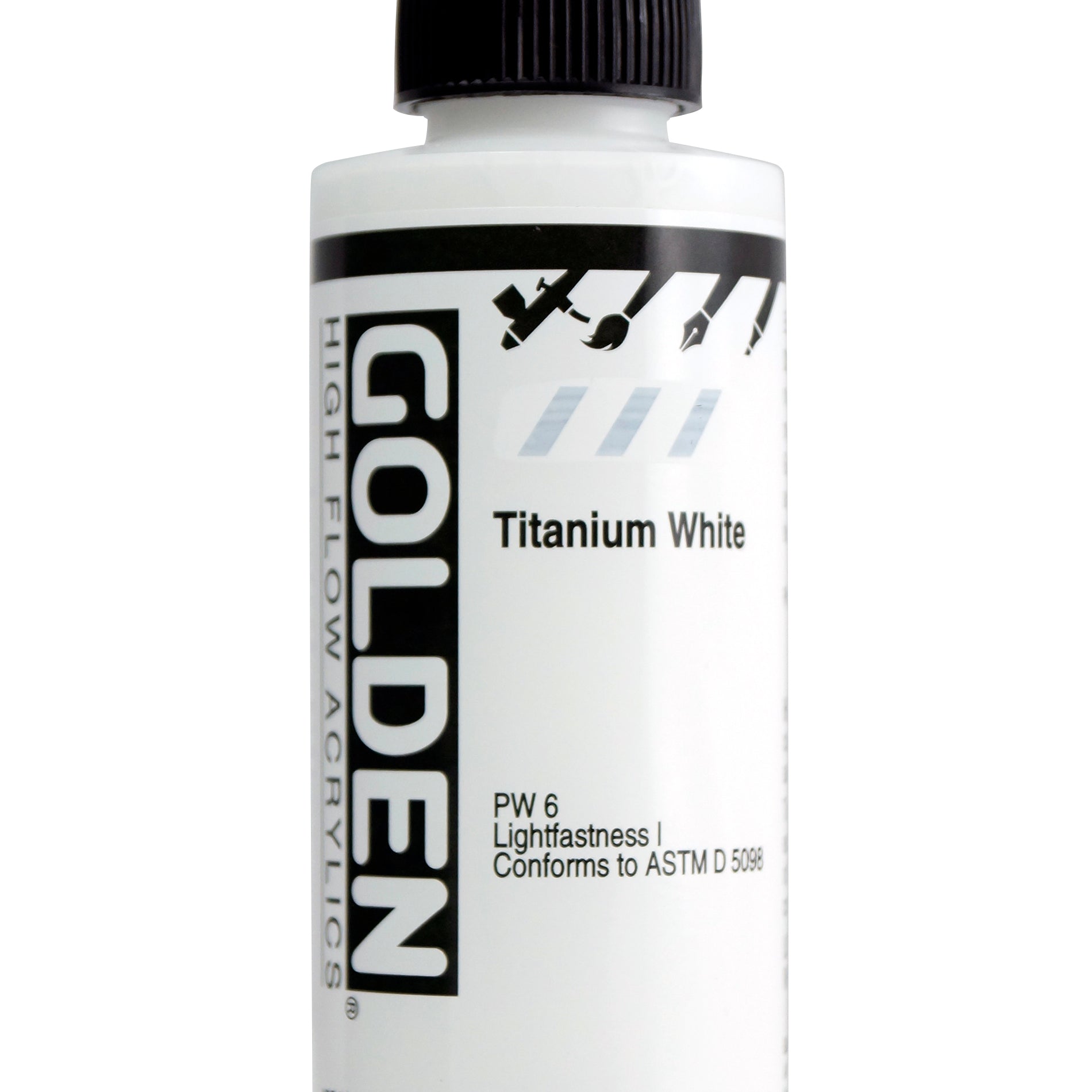 High Flow Acrylic Paint Titanium White 4Oz Arts & Crafts JB-26983_4829f5e0-78d4-4db3-bf9f-51a853b1513d