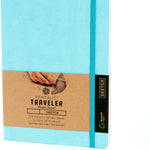 Pentalic 6" X 8" Pocket Sketchbook Traveler Journal, 160 Pages, Turquoise JB-27930