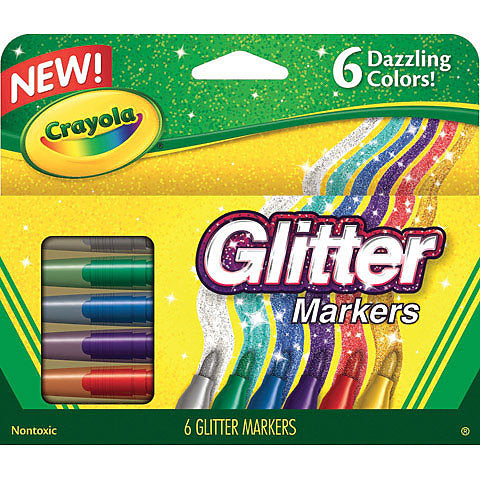 Crayola Glitter Marker 6Ct Arts & Crafts JB-28148_b63d0b74-7763-489c-bc07-54dd3c2acd64