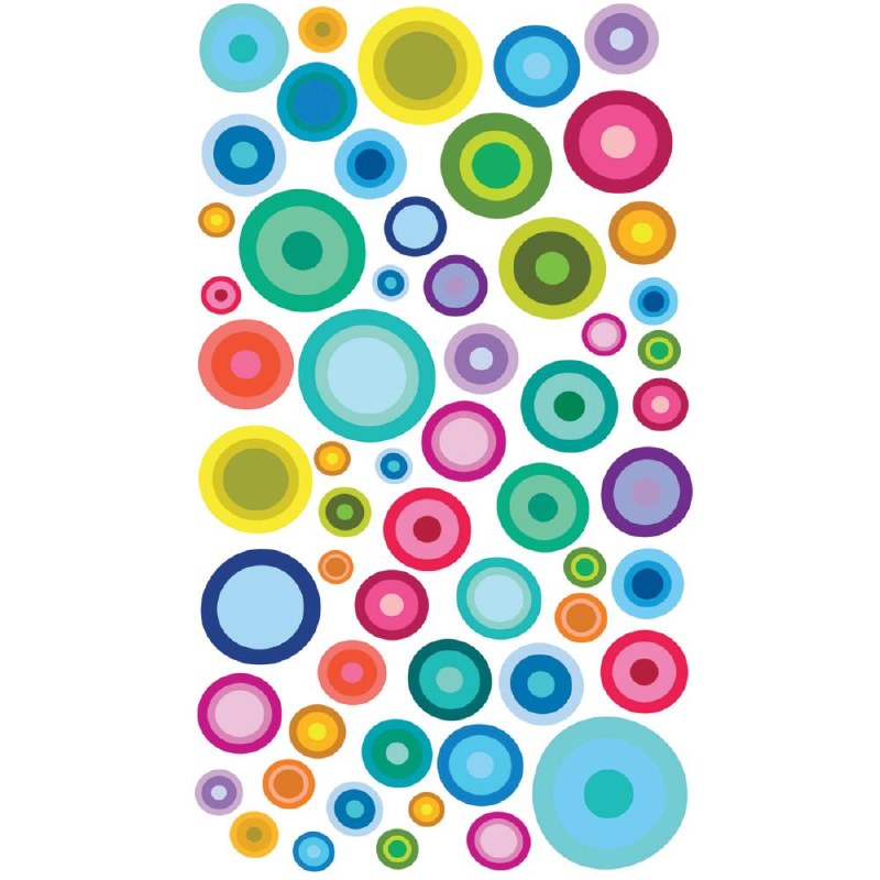 Colored Bubbles Stickers JB-28266