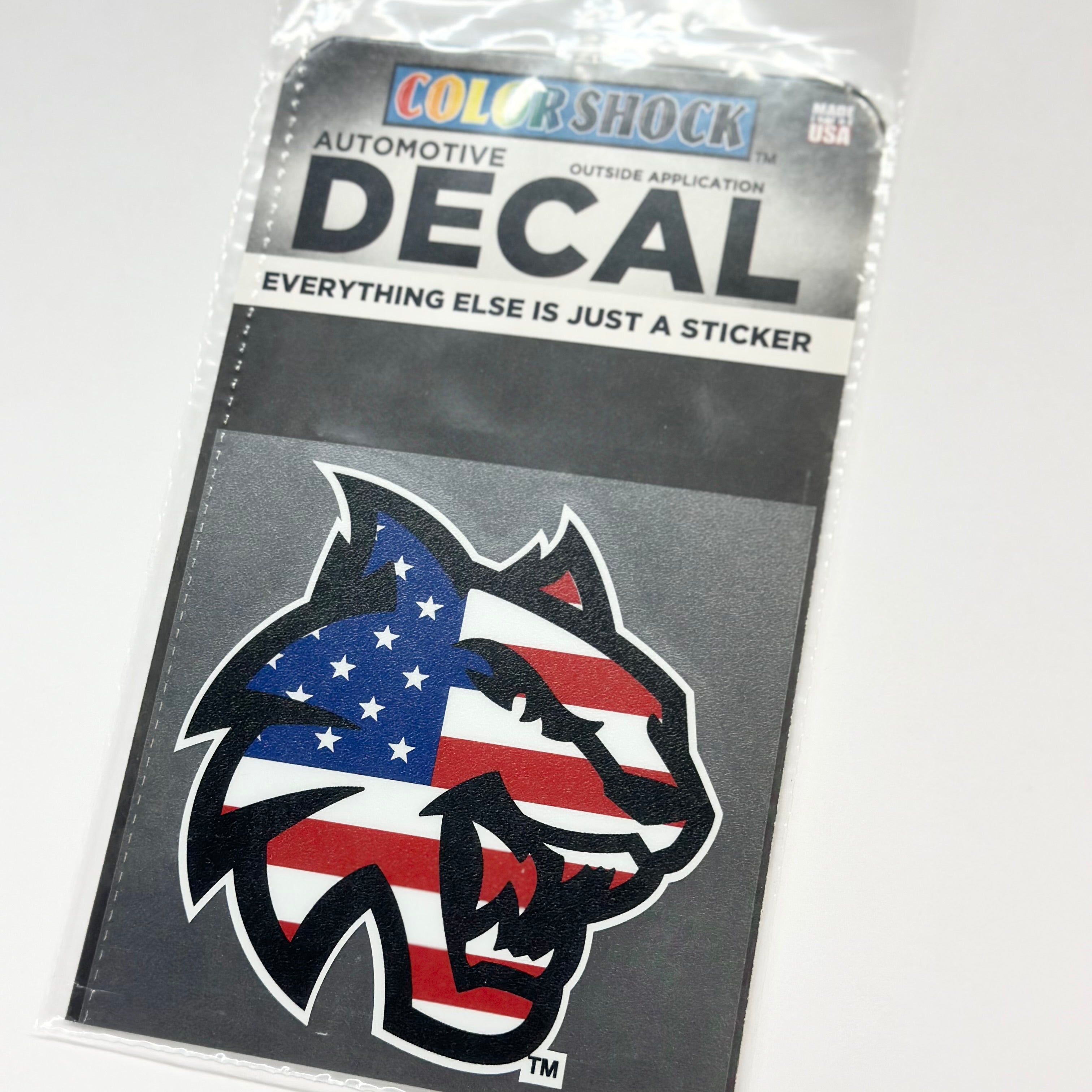 CWU American Flag Wildcat Decal JB-28436