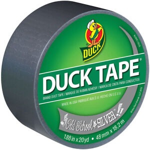 Duck Brand Solids Color Duct Tape: 1.88 In. X 60 Ft. (Old School Silver) JB-28794_954e0894-a82a-4724-b450-092a1e92115a