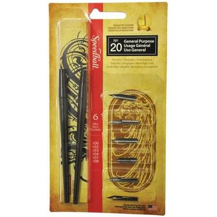 PEN SET #20 GENERAL PURPOSE SET SPEEDBALL Arts & Crafts Jerrol's Supplies