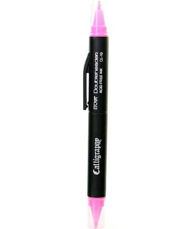 DRAW PINK CALLIGRAPHY PEN DOUBLEHEADER MARKER Arts & Crafts JB-30284_09fa83c9-7320-4477-9560-c640b4c0fba8