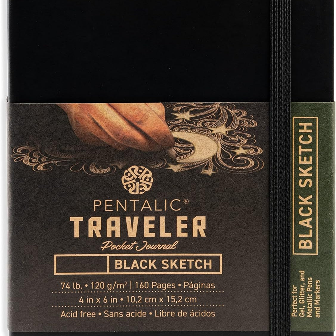 4X6 Black Paper Sketch JB-30695