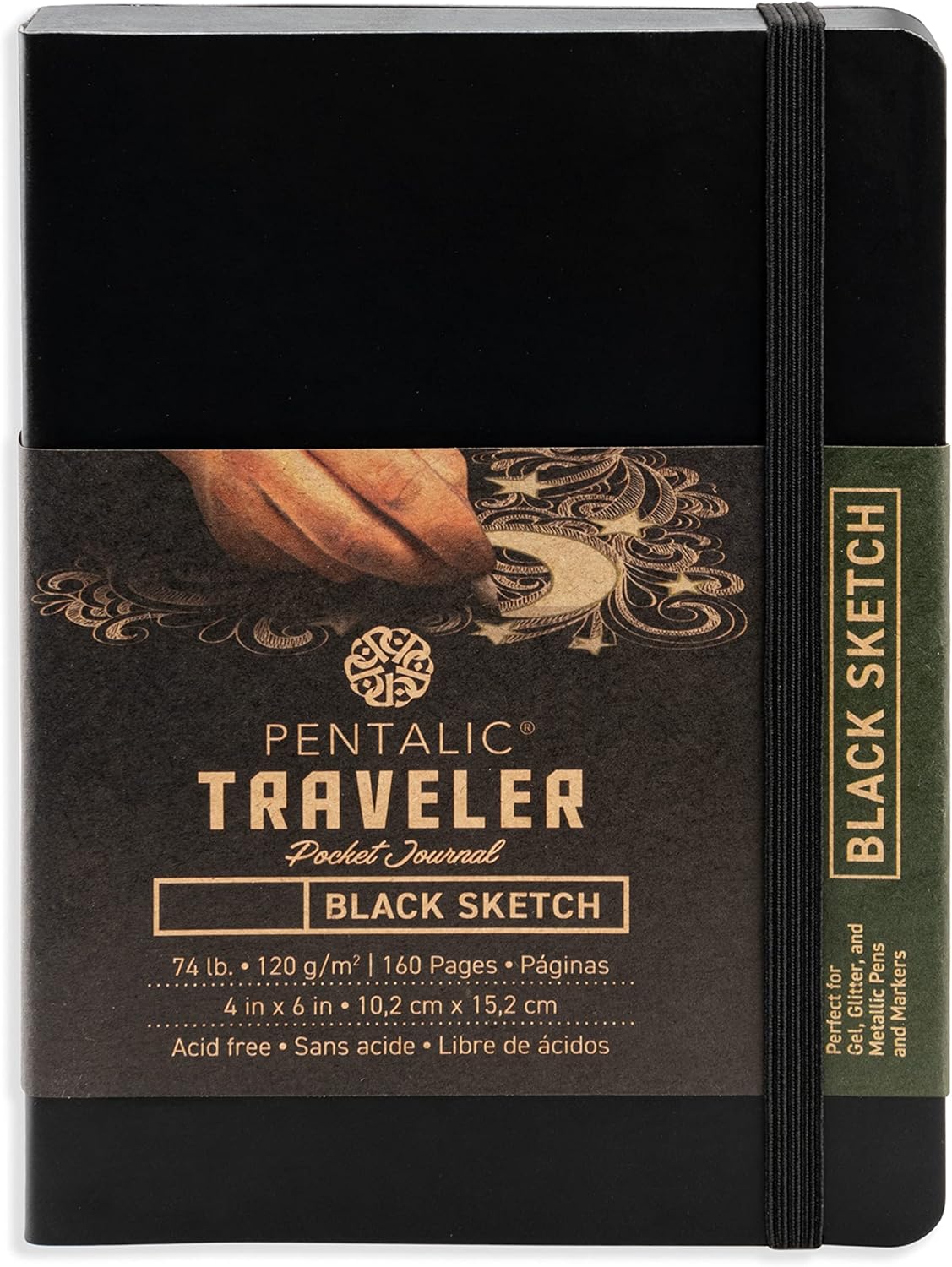 4X6 Black Paper Sketch JB-30695