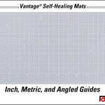 Dahle Vantage 10683 See-Through Premium Self-Healing Cutting Mat, 24"X36", 1/2" JB-31543_2