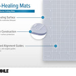 Dahle Vantage 10683 See-Through Premium Self-Healing Cutting Mat, 24"X36", 1/2" JB-31543_3