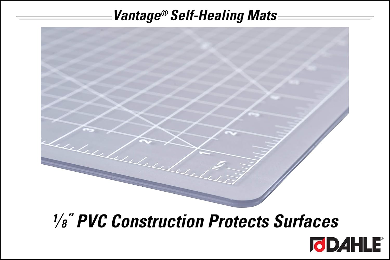 Dahle Vantage 10683 See-Through Premium Self-Healing Cutting Mat, 24"X36", 1/2" JB-31543_6