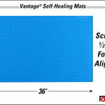 Dahle Vantage 10693 Premium Self-Healing Cutting Mat, 24"X36", 1/2" Grid Arts & Crafts JB-31544_2
