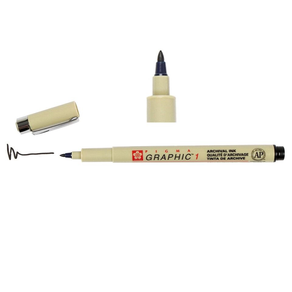 Pigma Graphic 1.0Mm Black JB-31655