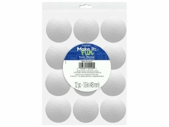 Styrofoam Balls, 2"- 12Pk Arts & Crafts JB-31874_4f371d1b-dd90-44f8-9eb3-b1b68f750221