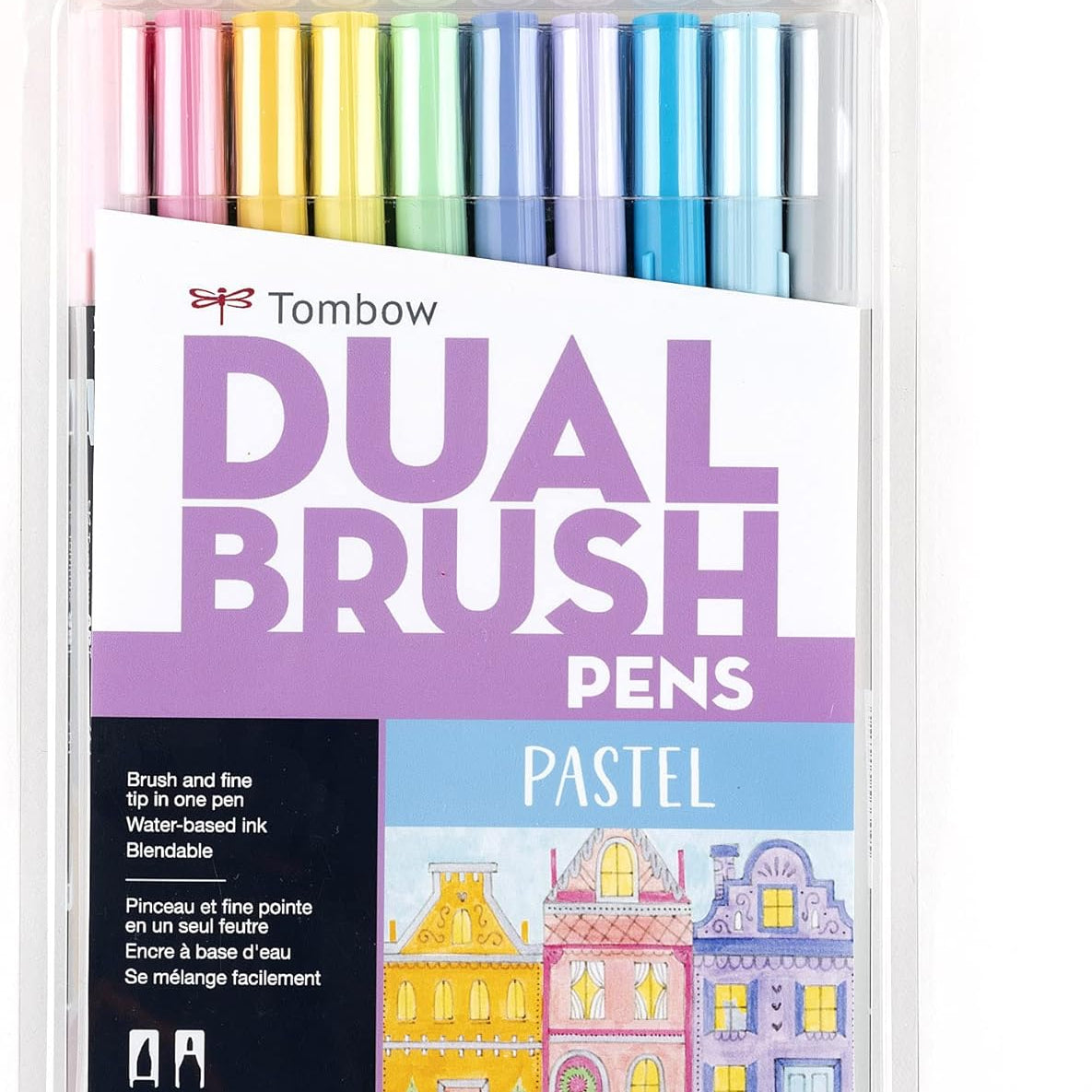 Mark Dual Brush Pen Pastel Tombow 10Pc Set Marker Arts & Crafts JB-33808_55b7d5cd-a437-45f5-b596-9af7a63a1644