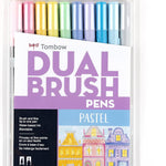 Mark Dual Brush Pen Pastel Tombow 10Pc Set Marker Arts & Crafts JB-33808_55b7d5cd-a437-45f5-b596-9af7a63a1644