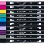 Mark Dual Brush Pen Galaxy Tombow 10Pc Set Marker Arts & Crafts JB-33809_1