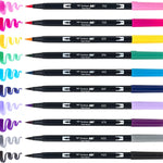 Mark Dual Brush Pen Galaxy Tombow 10Pc Set Marker Arts & Crafts JB-33809_4