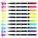 Mark Dual Brush Pens Set Brights Tombow 10Pc Set Marker Arts & Crafts JB-33810_1