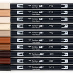 Mark Dual Brush Pens Set Portrait Tombow 10Pc Set Marker Arts & Crafts JB-33811_1