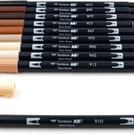 Mark Dual Brush Pens Set Portrait Tombow 10Pc Set Marker Arts & Crafts JB-33811_2