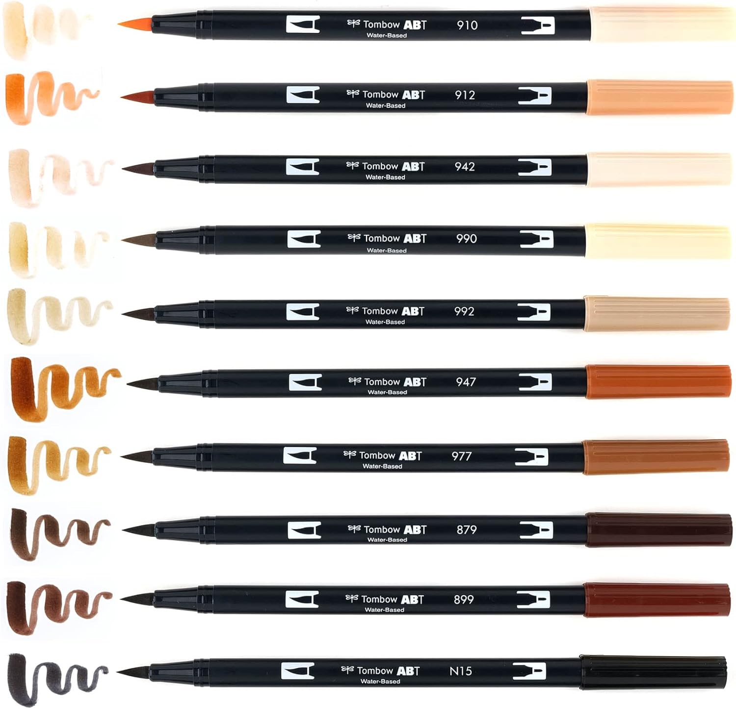 Mark Dual Brush Pens Set Portrait Tombow 10Pc Set Marker Arts & Crafts JB-33811_4