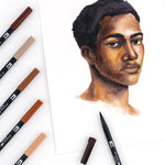 Mark Dual Brush Pens Set Portrait Tombow 10Pc Set Marker Arts & Crafts JB-33811_6