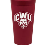 CWU Tumbler With Wildcat Head JB-34143_MAROON