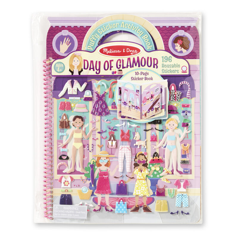 M&D Day Of Glamour Puffy Sticker Melissa & Doug JB-35867_ca43ebac-5100-4763-bfa6-af7c77339512